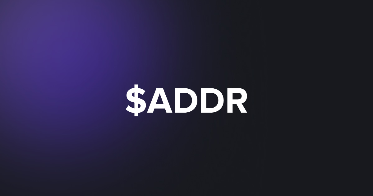 BRC20 $ADDR
