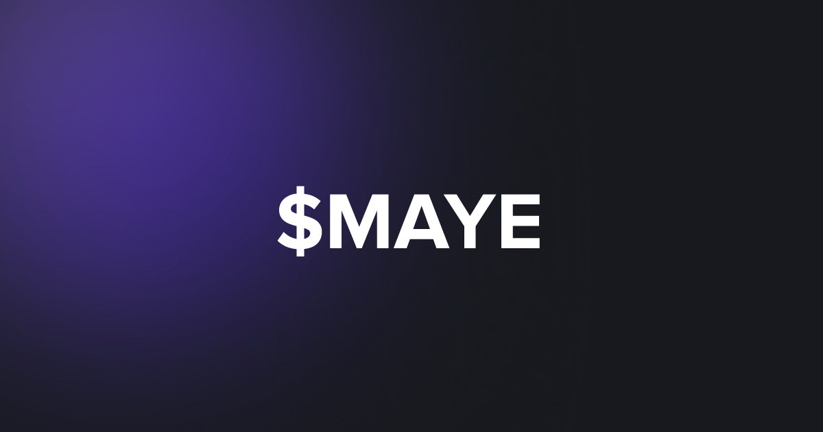 BRC20 $MAYE
