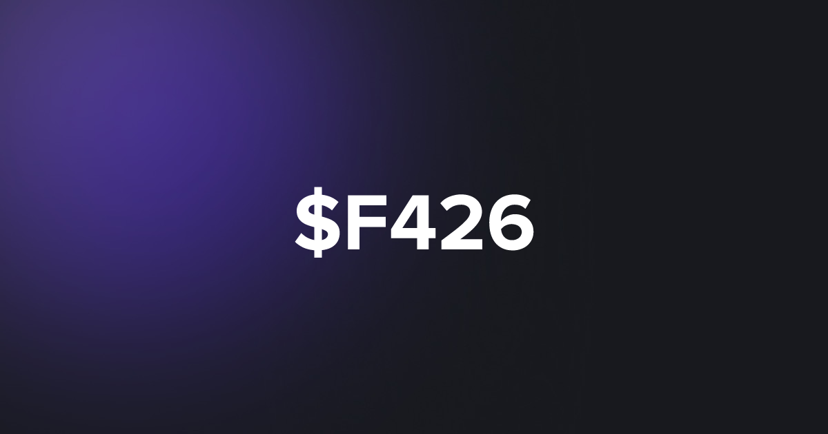 BRC20 $F426