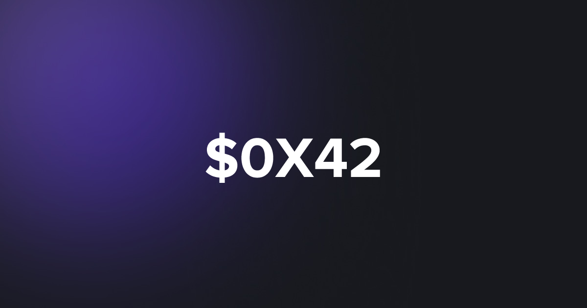 BRC20 $0X42