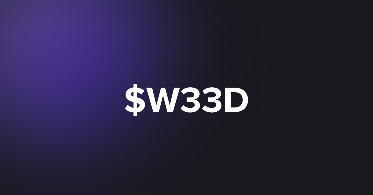 BRC20 $W33D