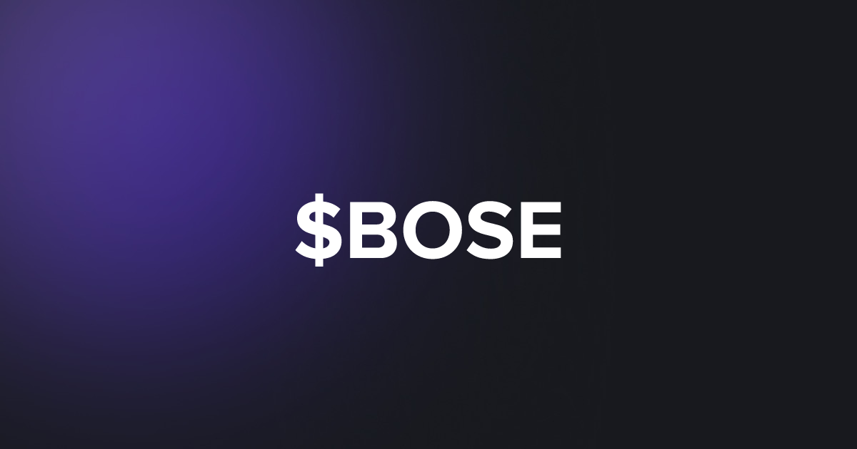 BRC20 $BOSE