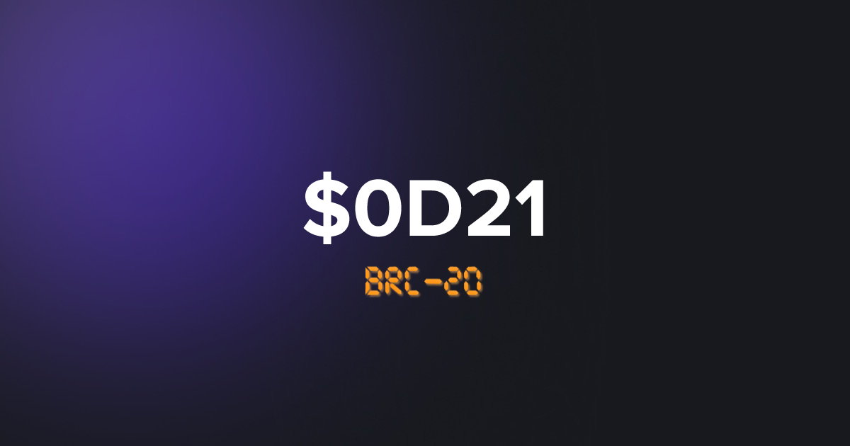 BRC20 0D21