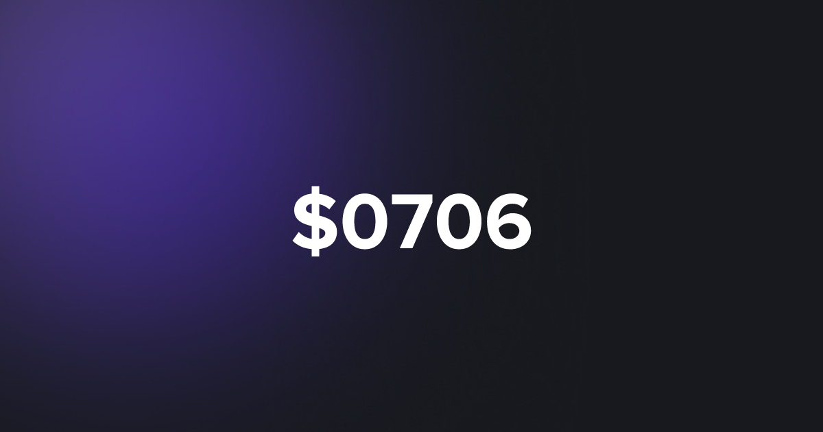 BRC20 $0706