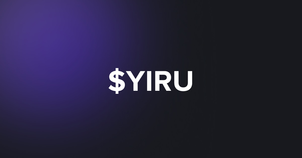 BRC20 $YIRU