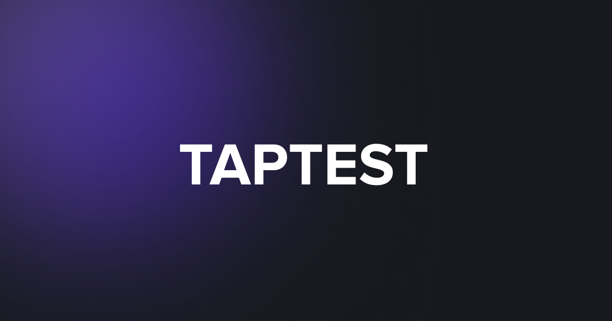 TAP TAPTEST
