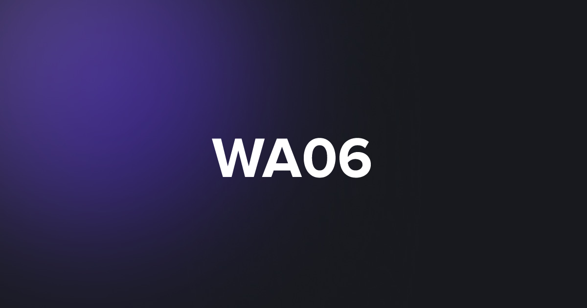 BRC20 WA06