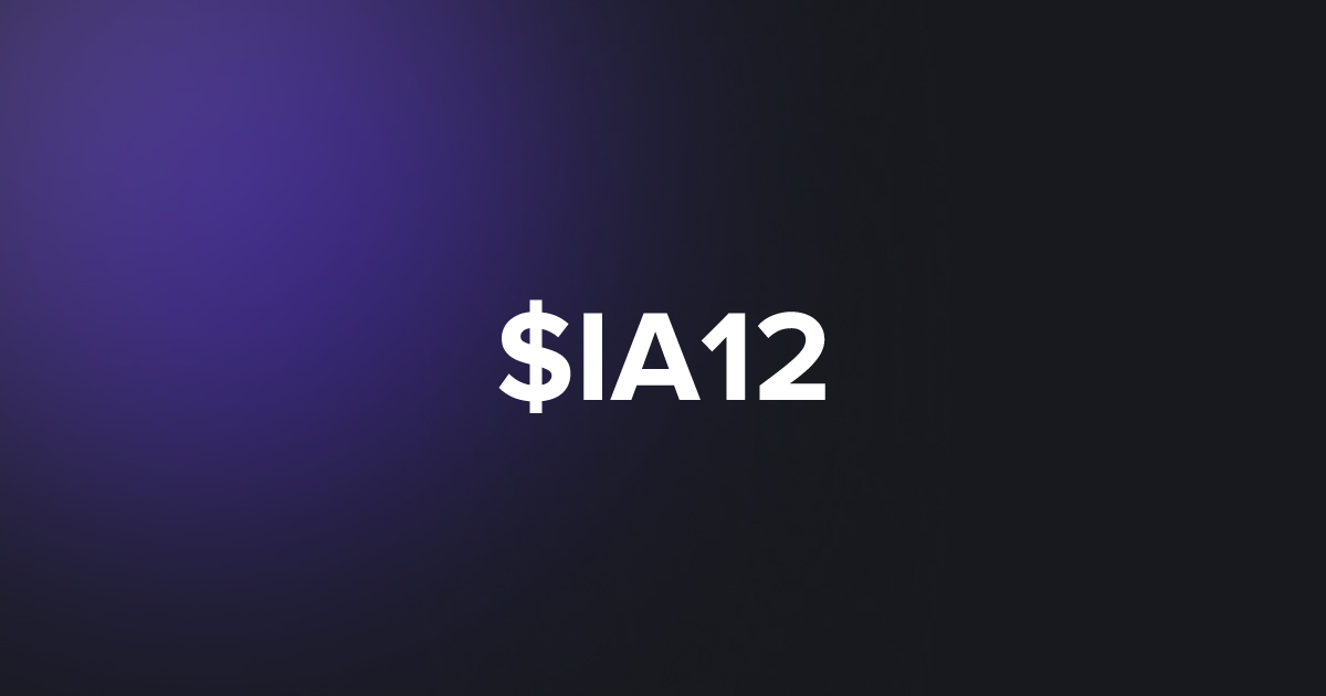 BRC20 $IA12