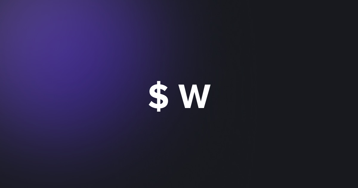 BRC20 $   W