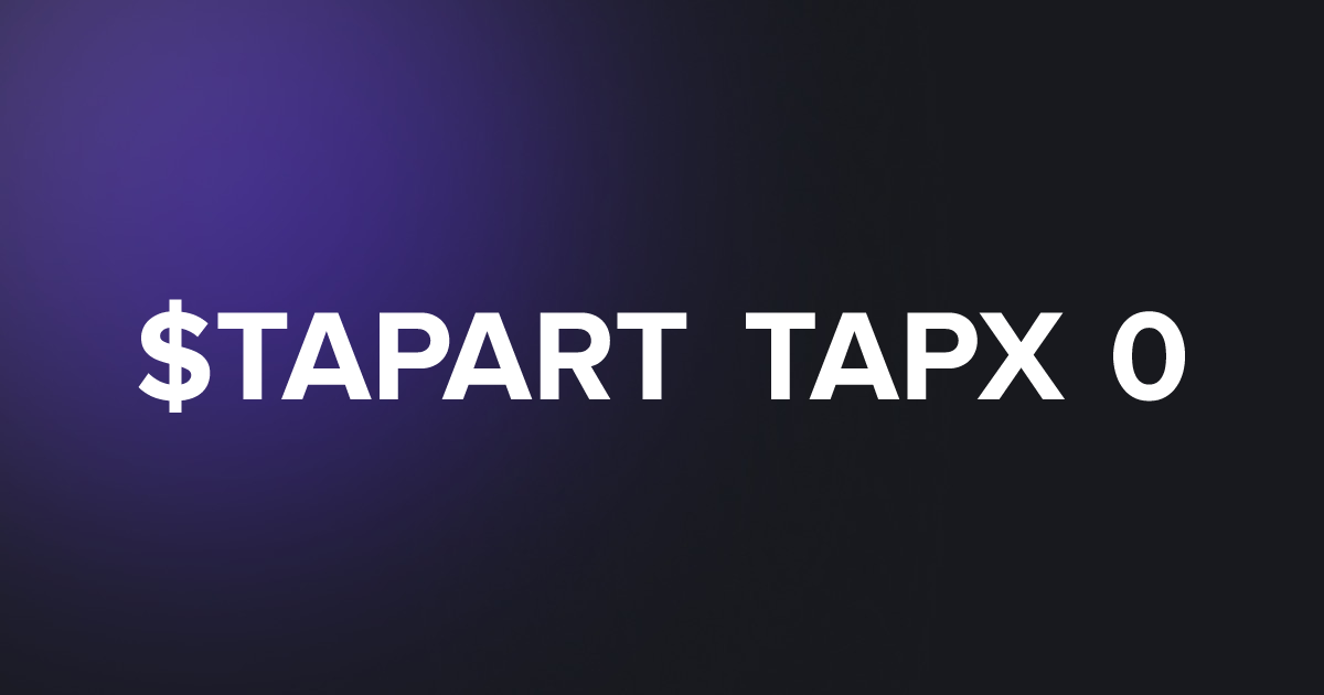 TAP TAPART TAPX 0