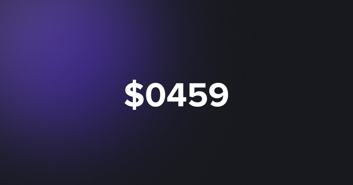 BRC20 $0459