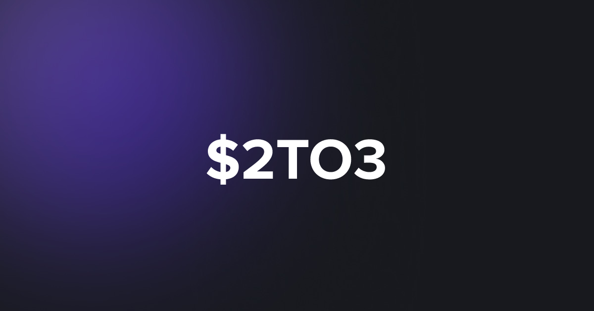 BRC20 $2TO3