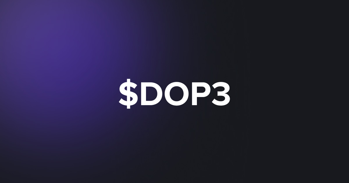 BRC20 $DOP3