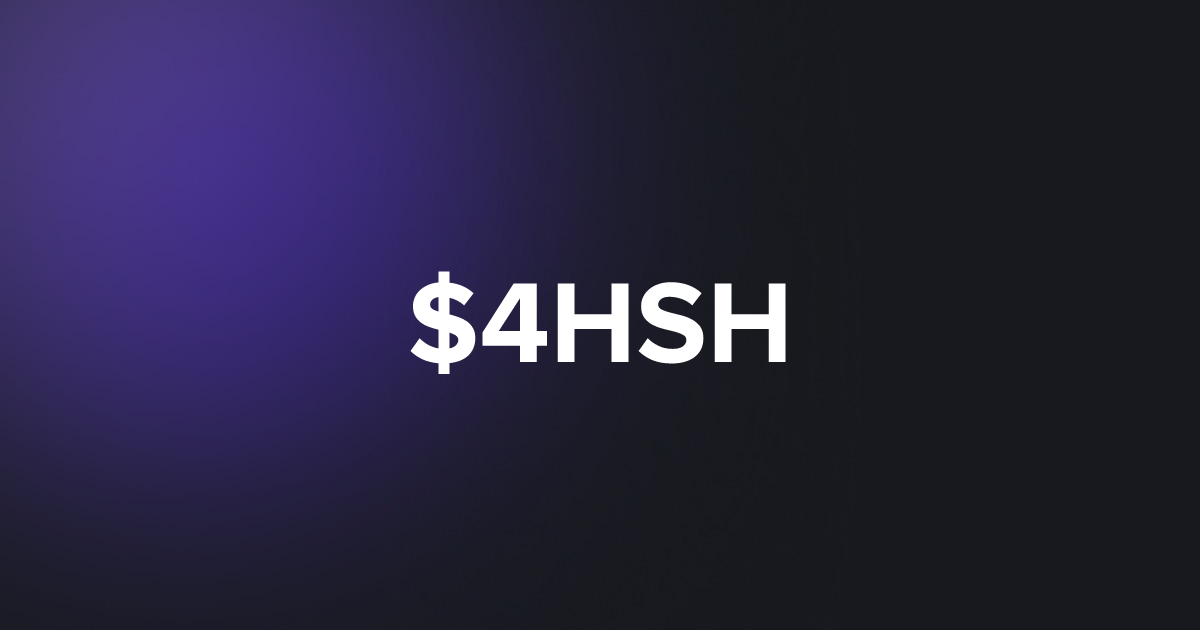 BRC20 $4HSH
