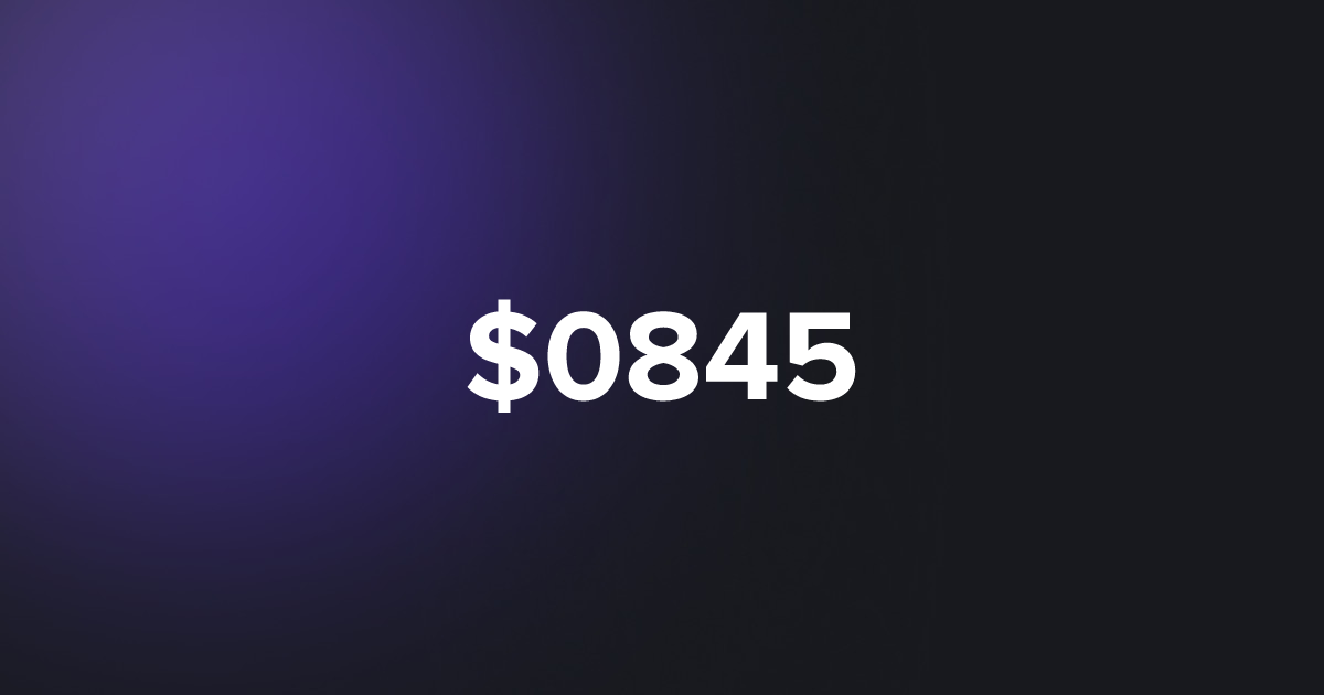 BRC20 $0845
