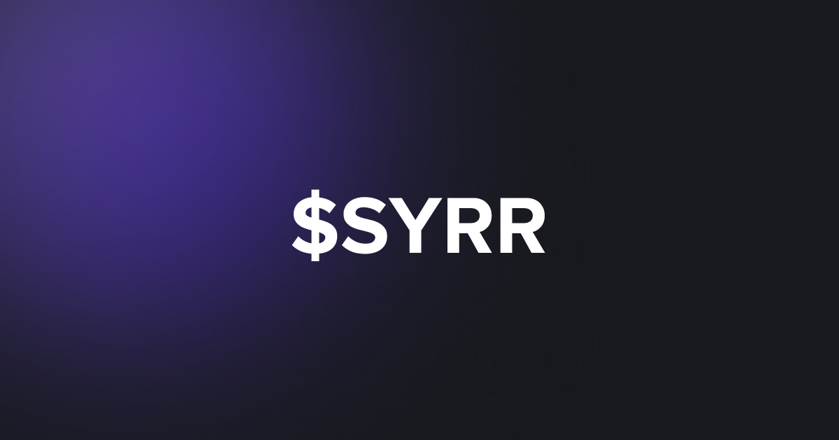 BRC20 $SYRR