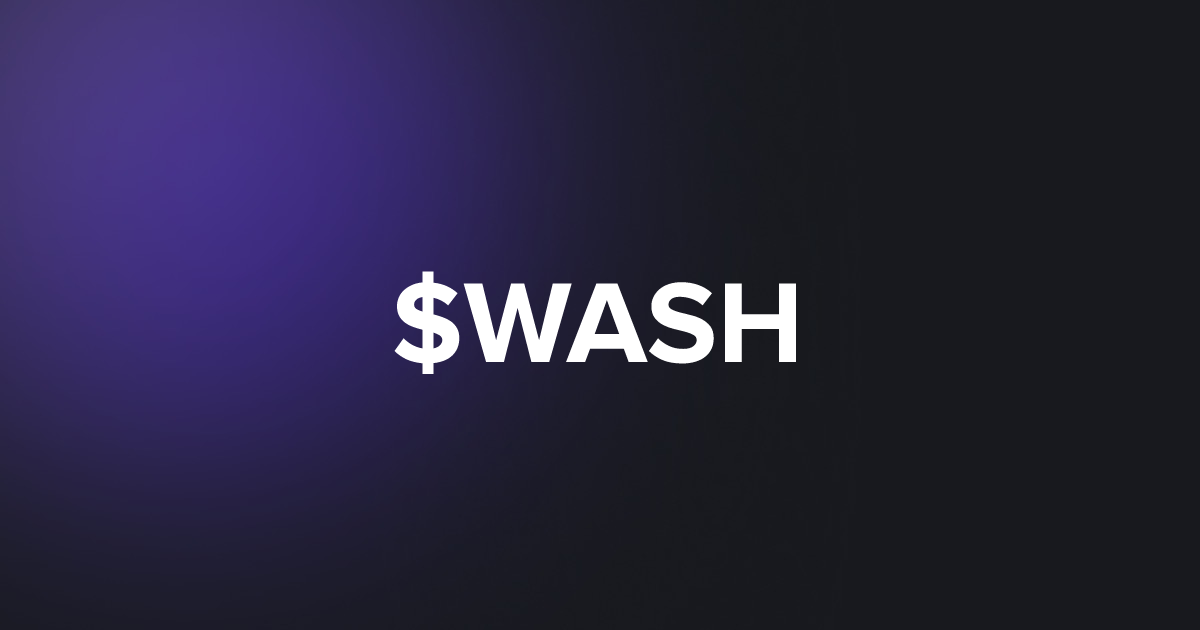 BRC20 $WASH