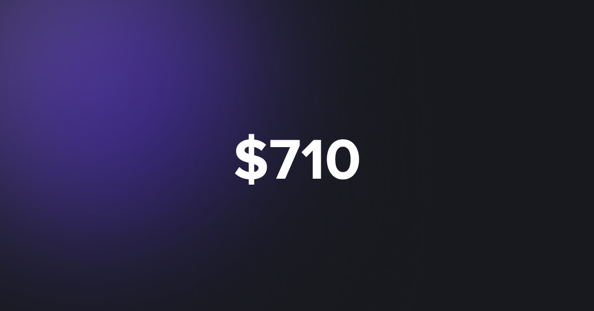 BRC20 $710