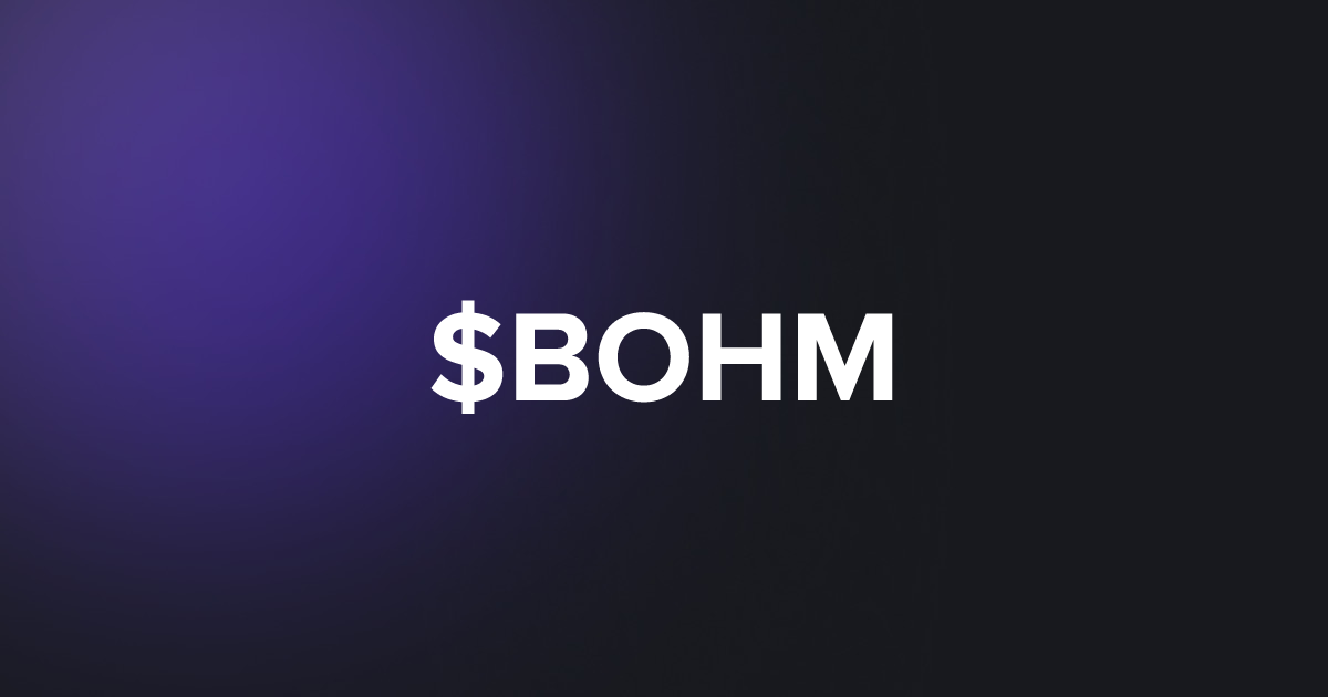 BRC20 $BOHM