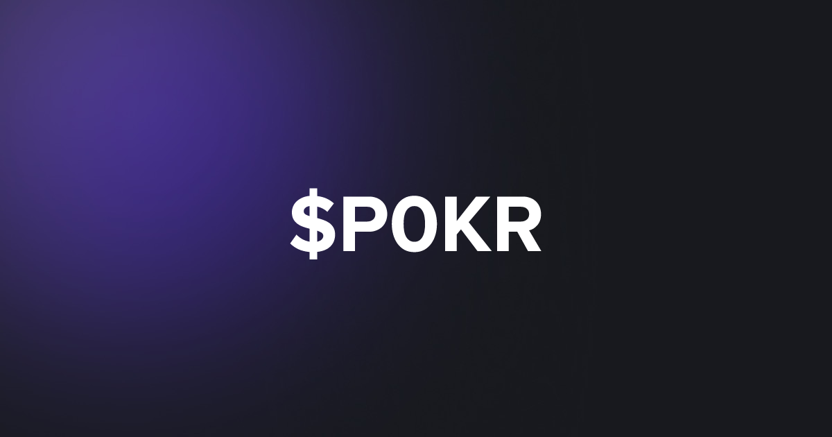 BRC20 $P0KR