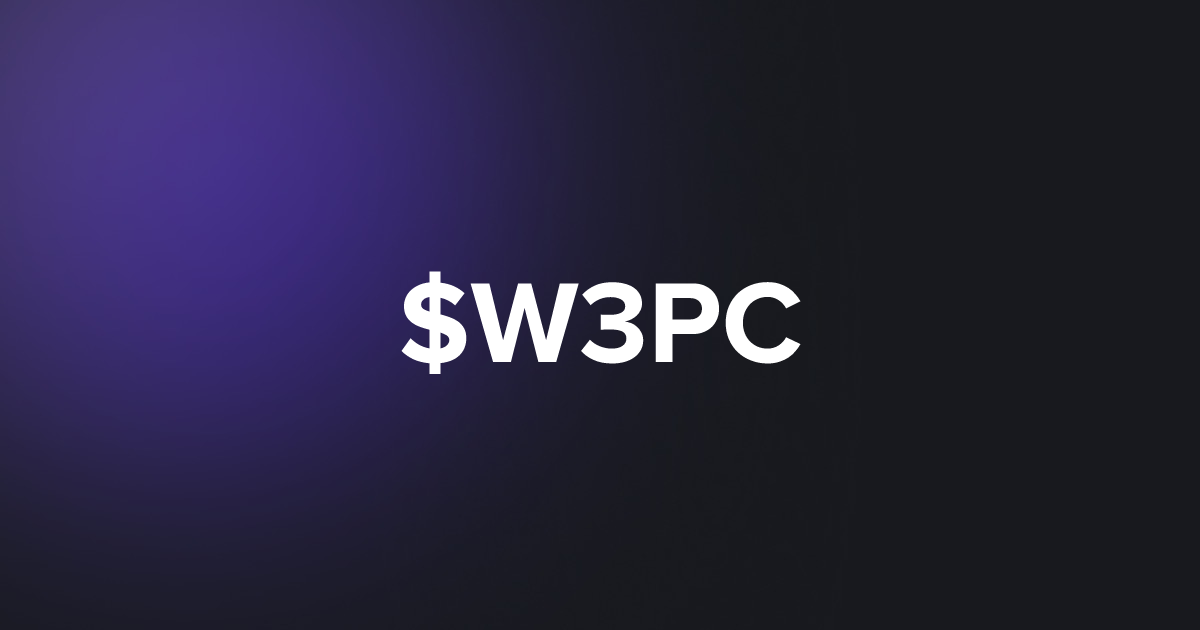 BRC20 $W3PC