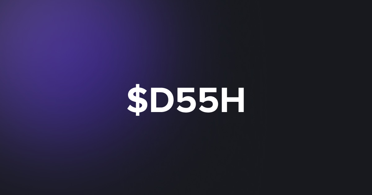 BRC20 $D55H