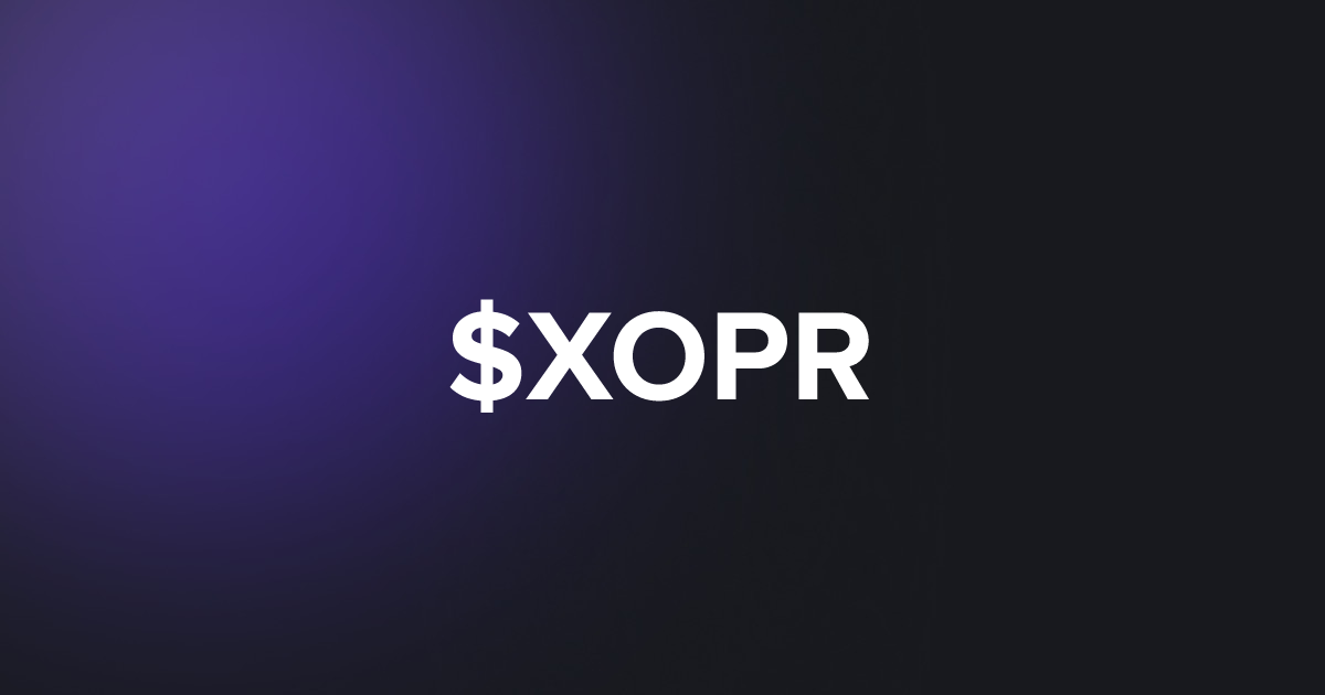 BRC20 $XOPR