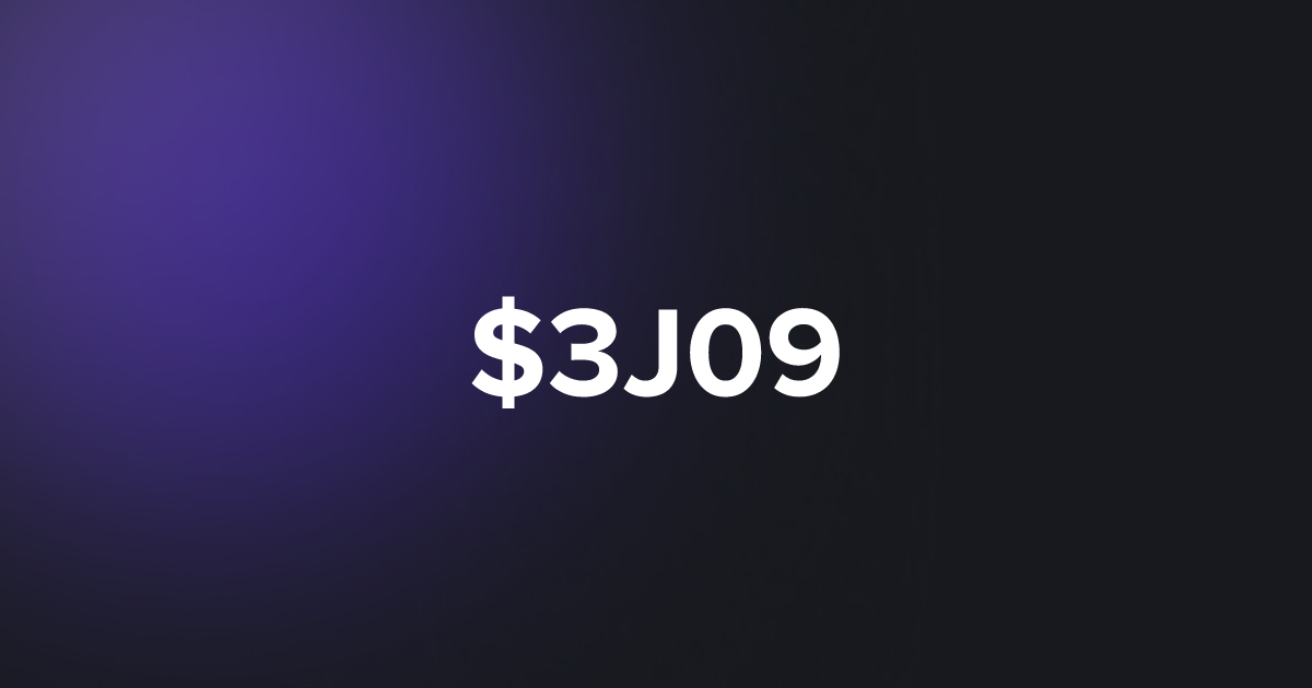 BRC20 $3J09