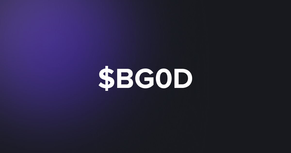 BRC20 $BG0D