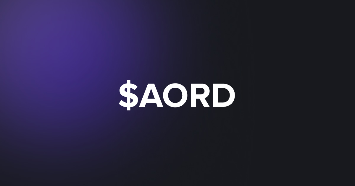 BRC20 $AORD