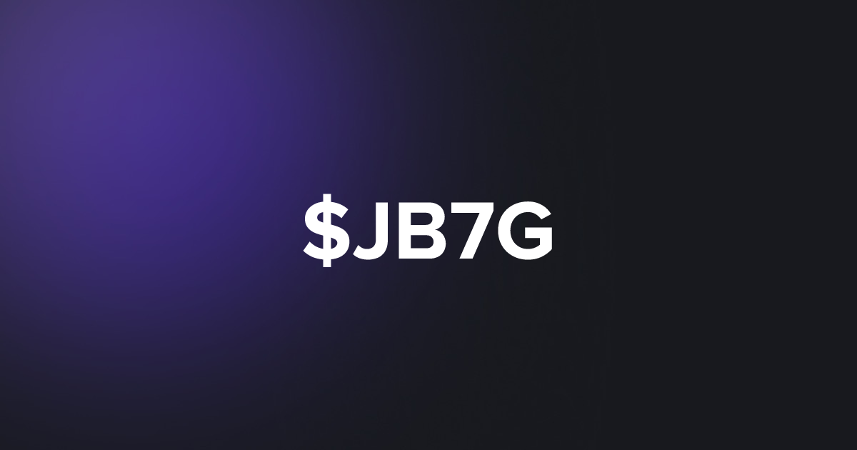BRC20 $JB7G