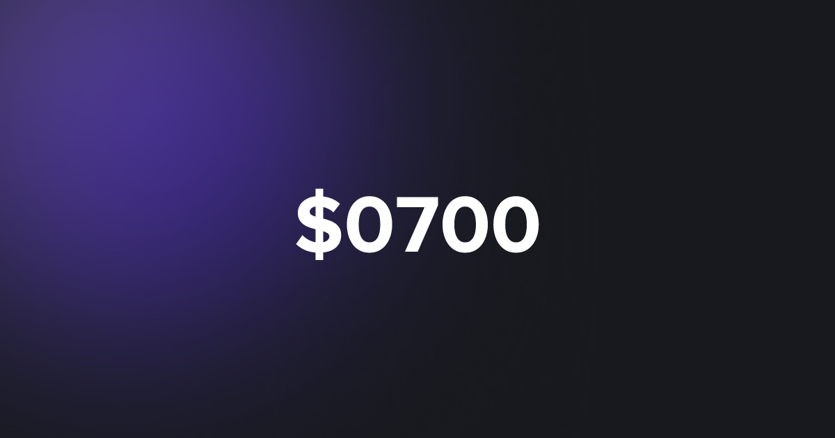 BRC20 $0700