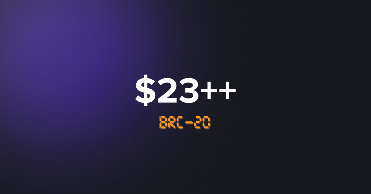 BRC20 23++