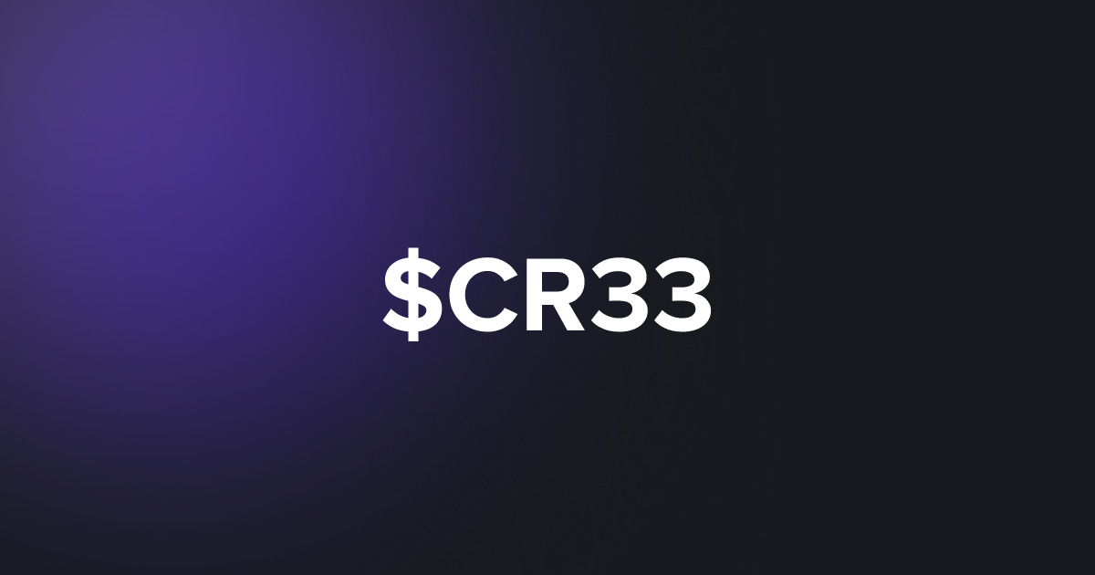 BRC20 $CR33