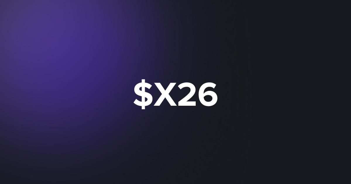 BRC20 $X26