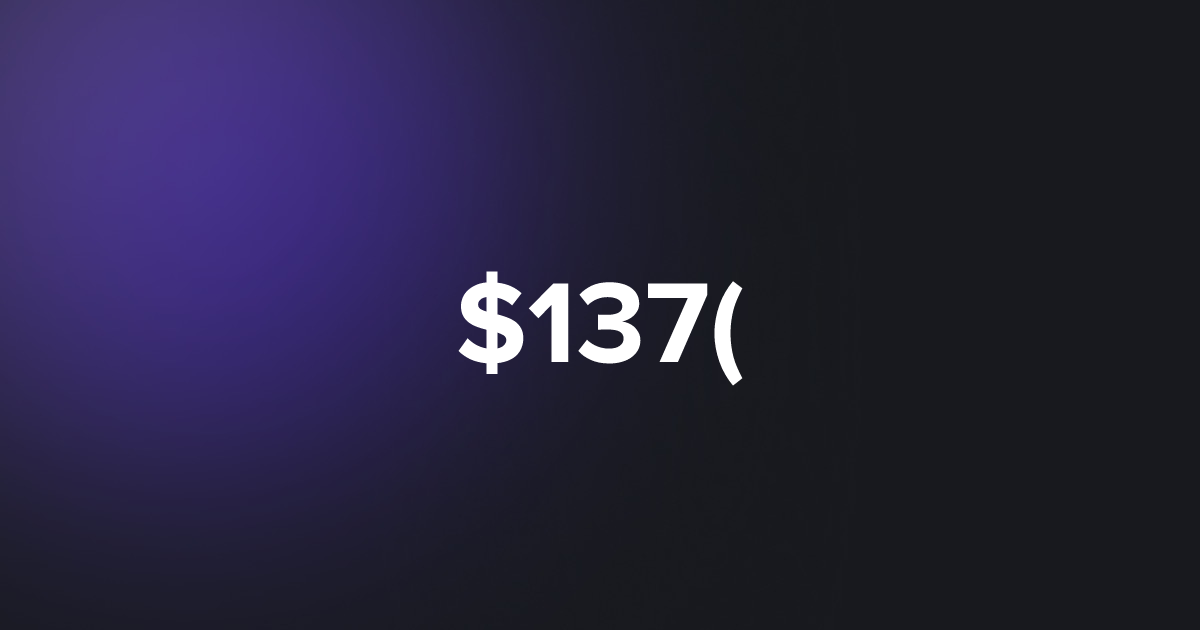 BRC20 $137(