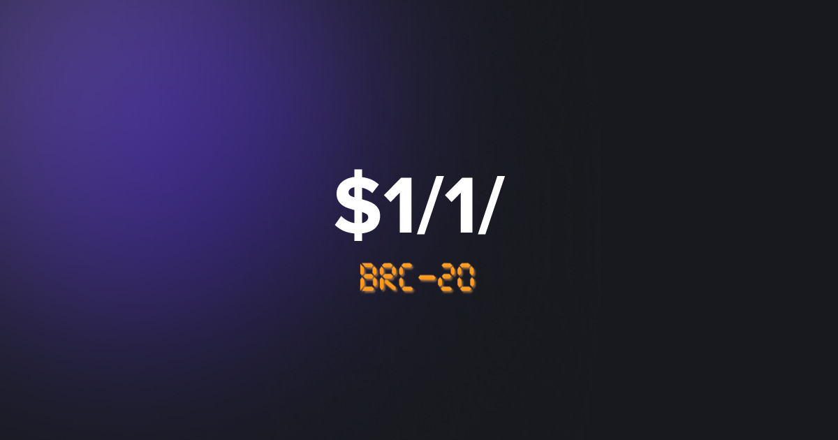 BRC20 1/1/