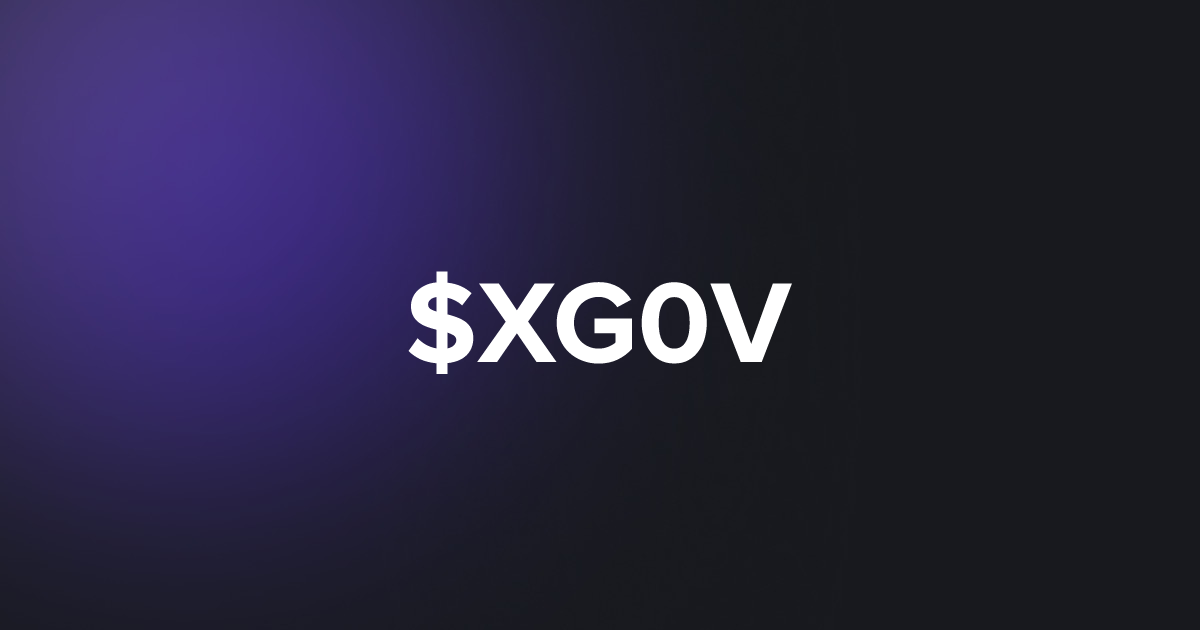 BRC20 $XG0V