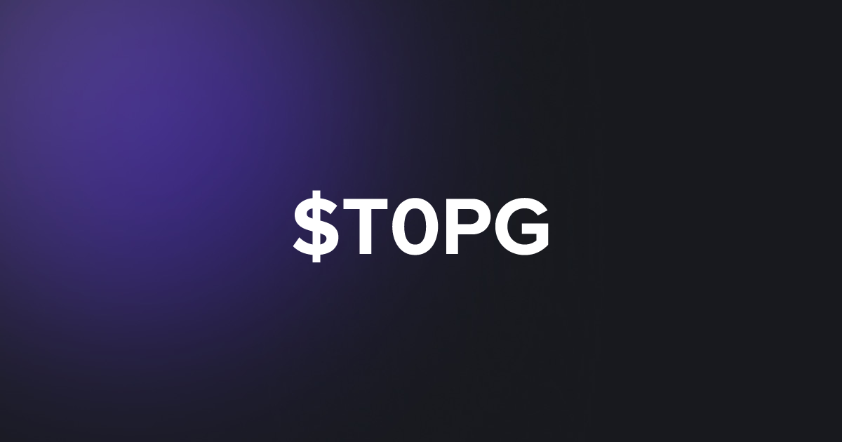 BRC20 $T0PG