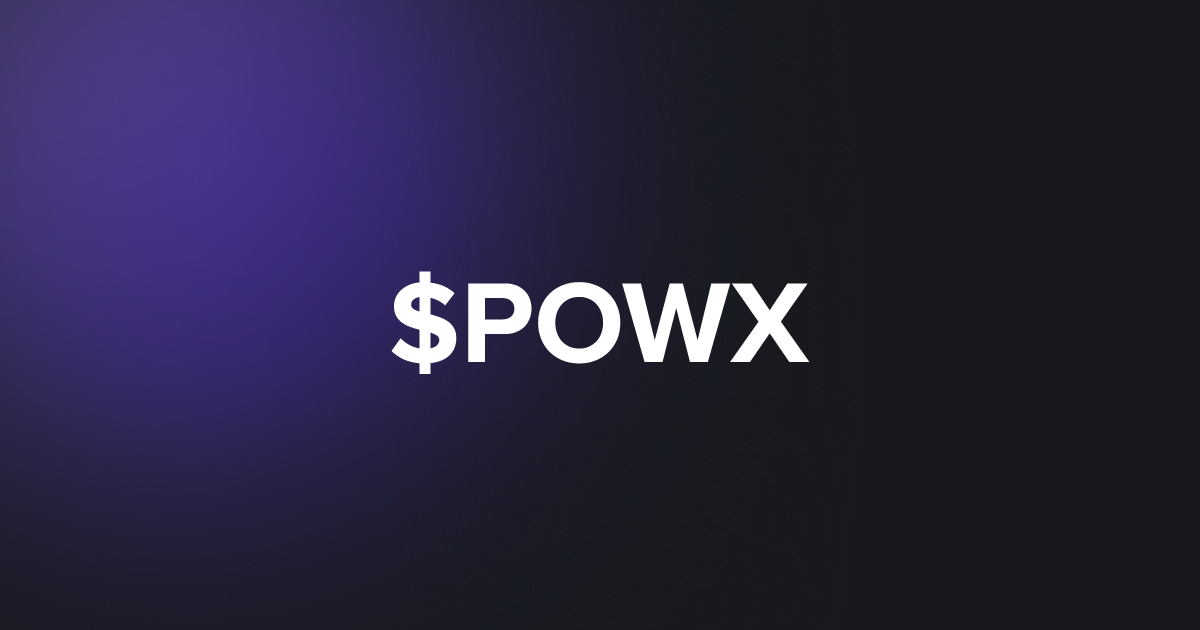 BRC20 $POWX