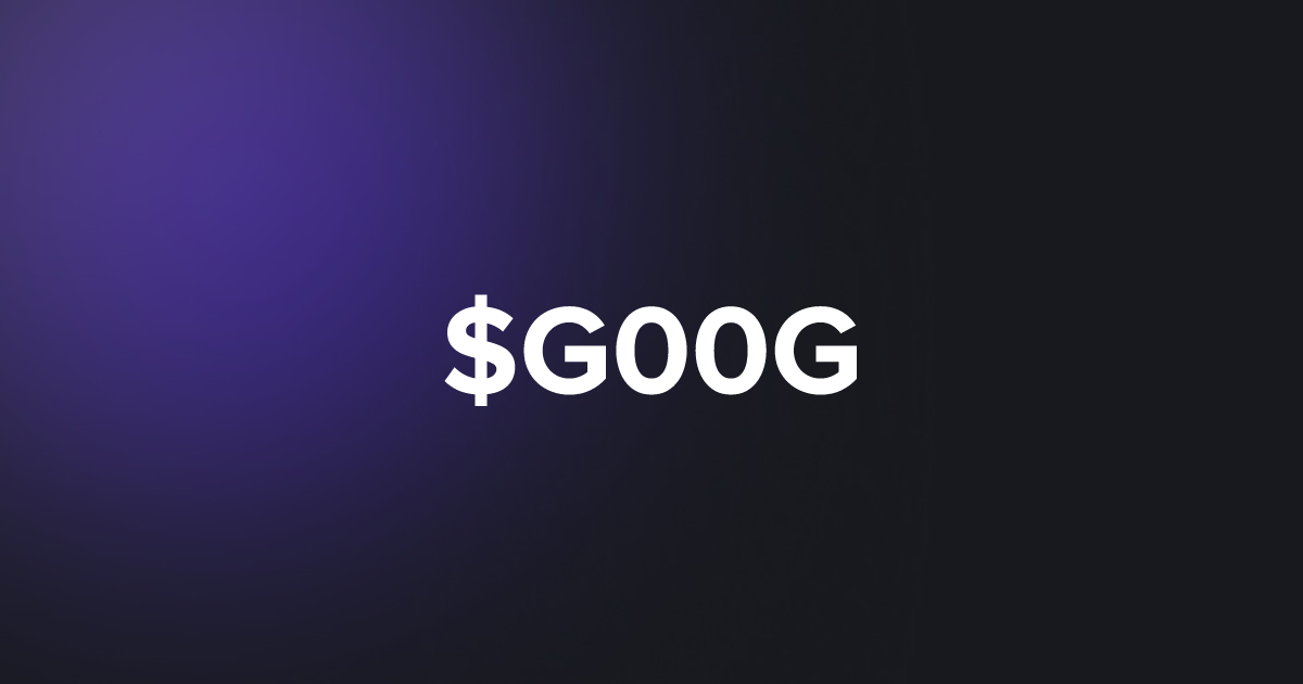 BRC20 $G00G