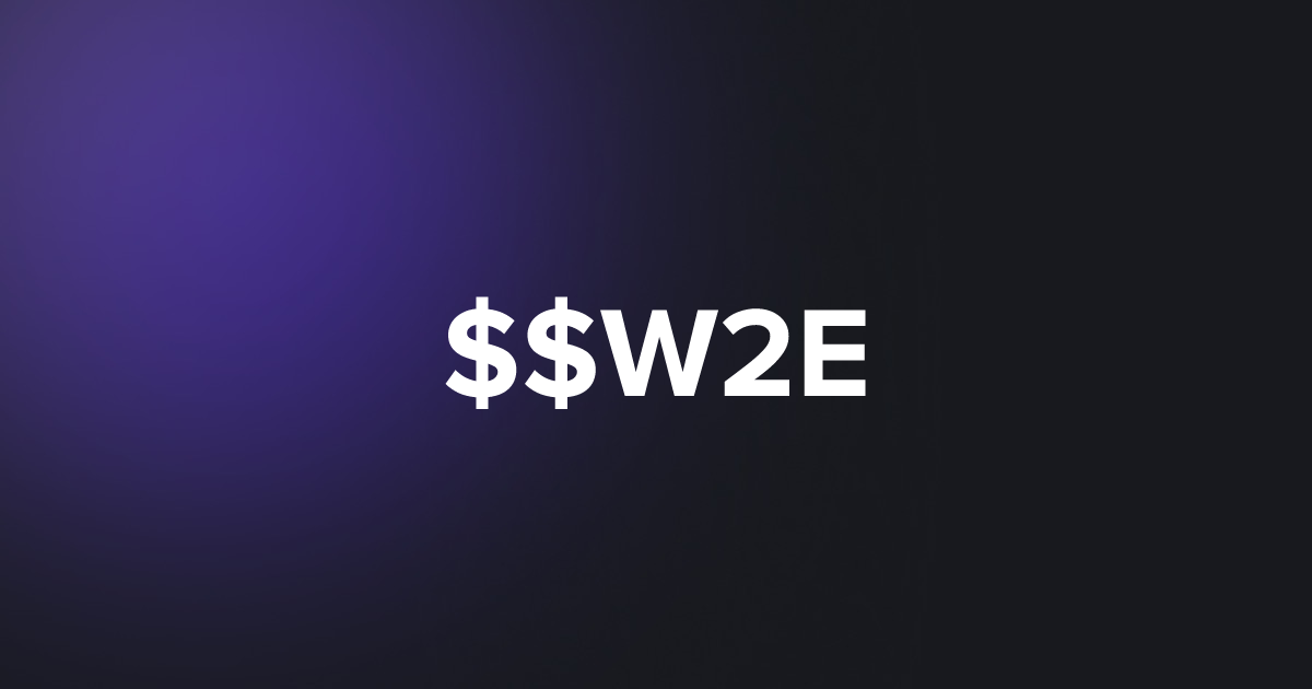 BRC20 $$W2E