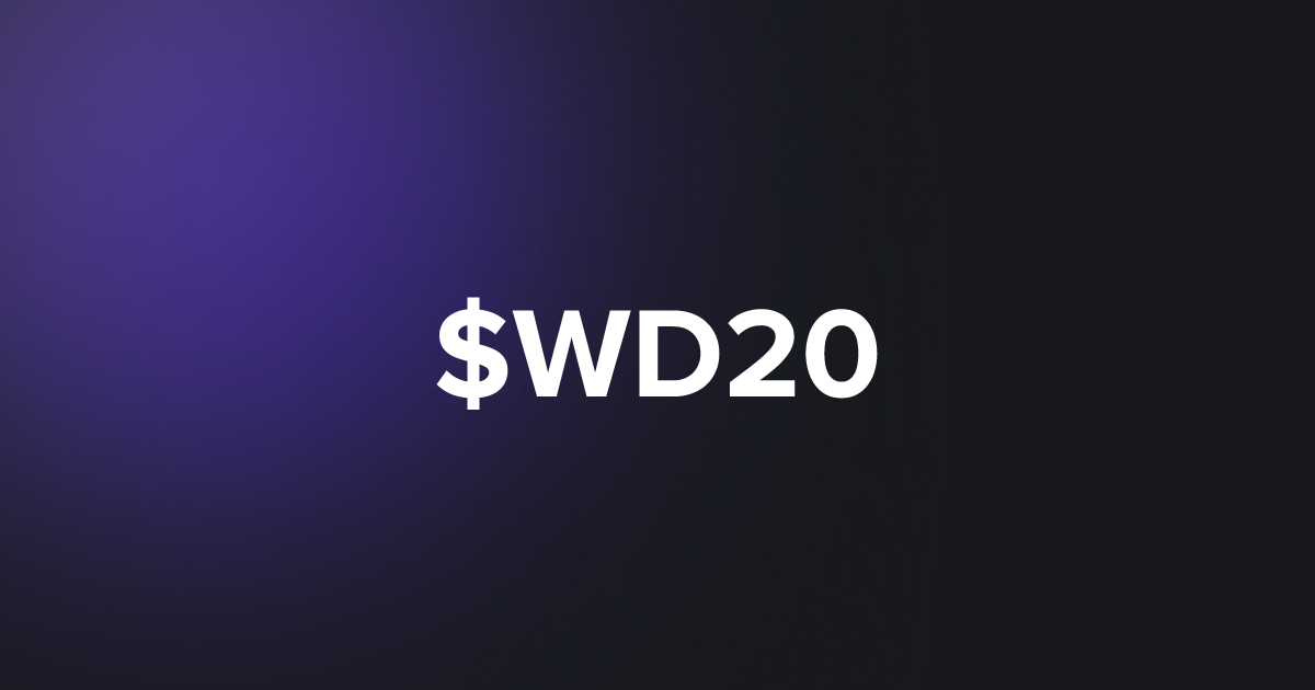 BRC20 $WD20