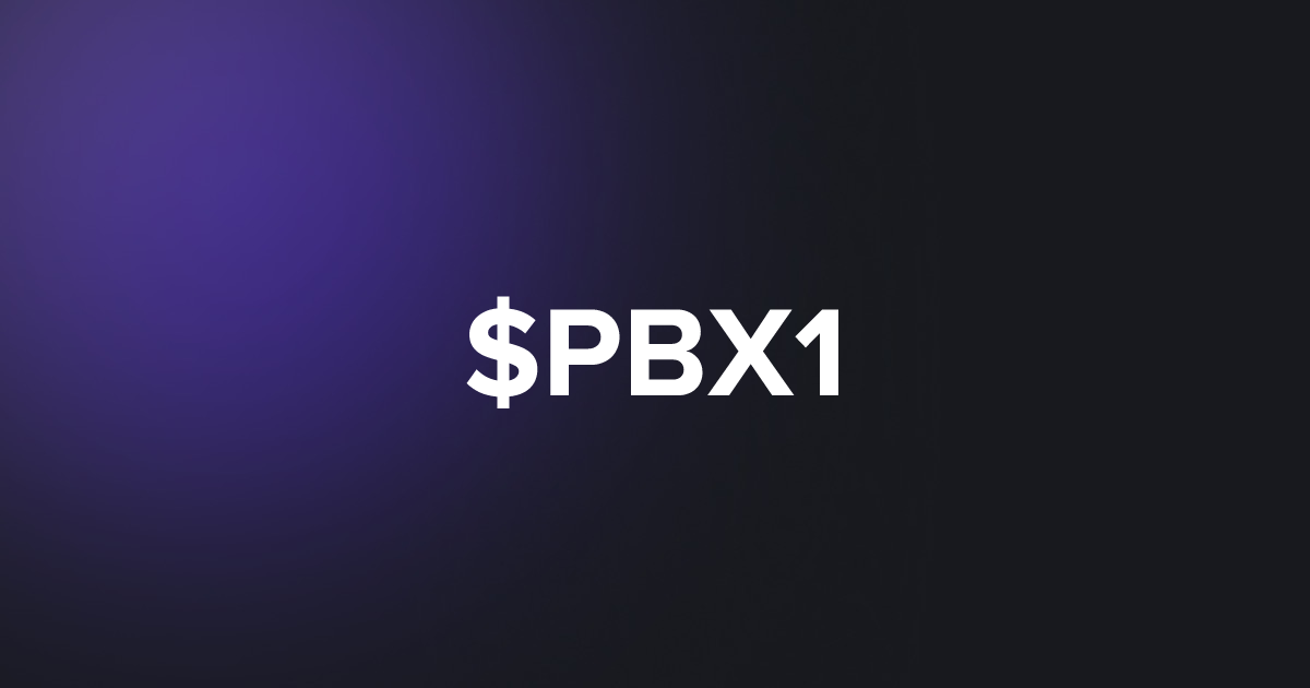 BRC20 $PBX1
