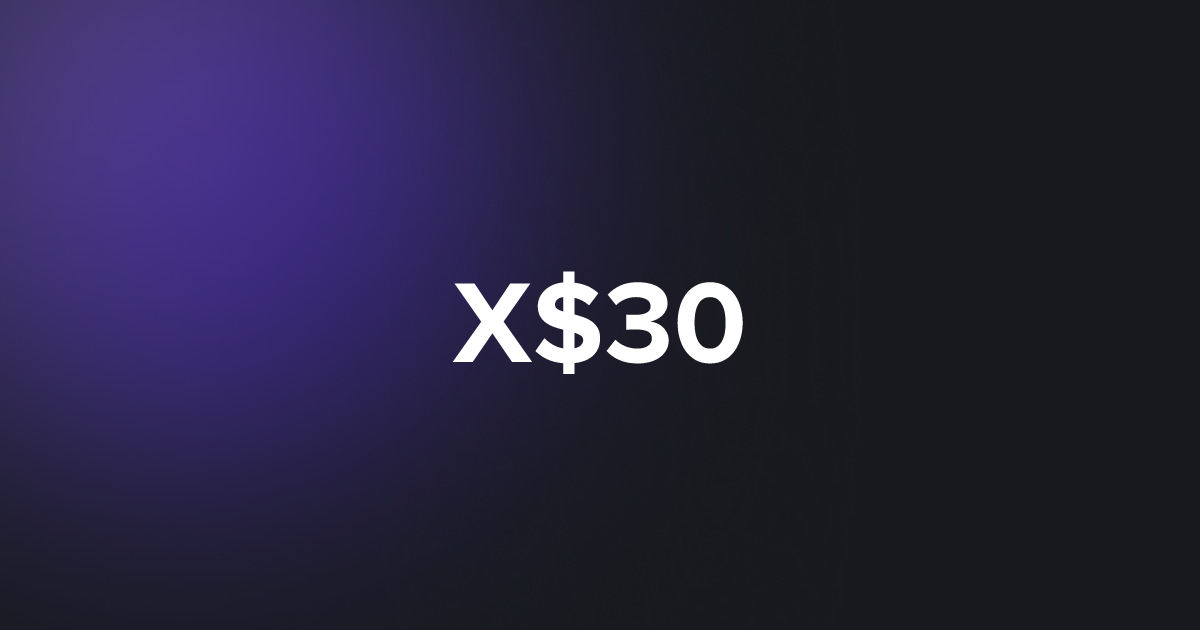 BRC20 X$30