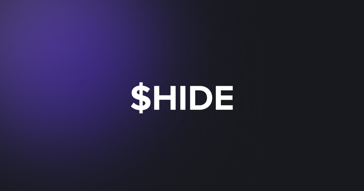 BRC20 $HIDE