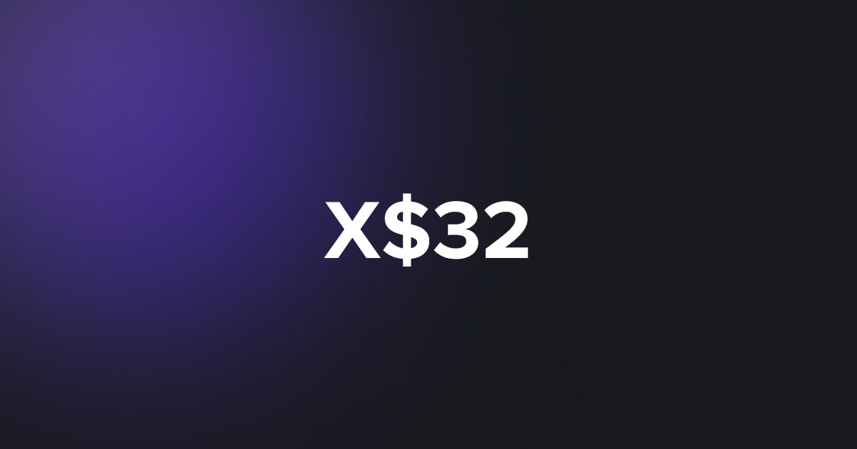 BRC20 X$32