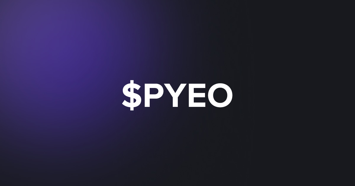 BRC20 $PYEO