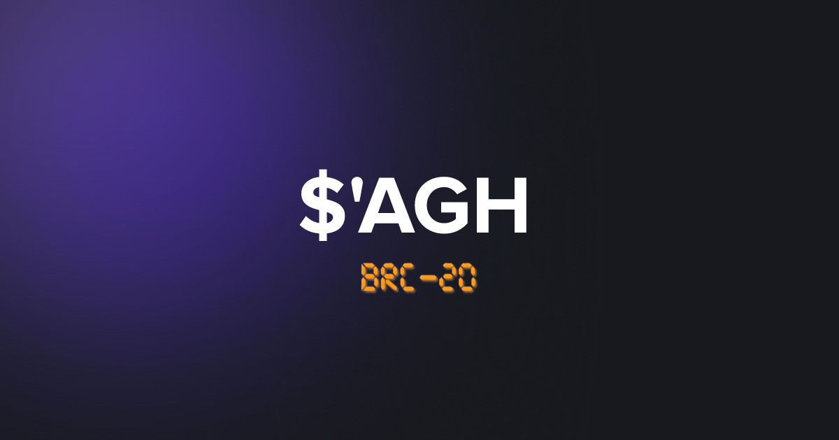 BRC20 'AGH