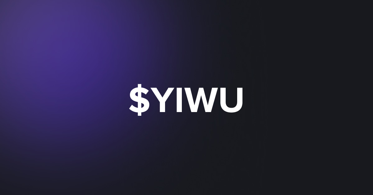 BRC20 $YIWU